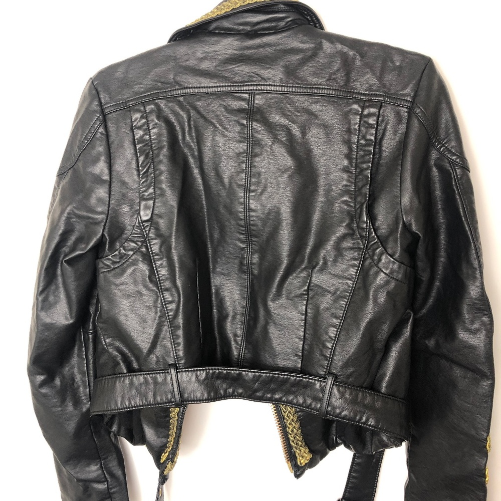 Free People Bang Bang Vegan Moto Jacket - Picture 3 of 5